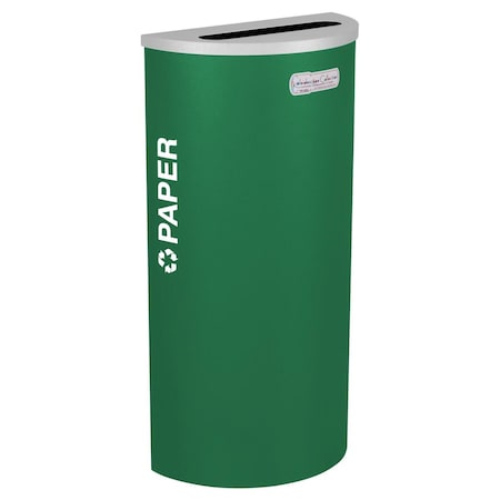 Hot House Designs 8-gal Recycling Receptacle - Emerald Texture Finish HO3513484